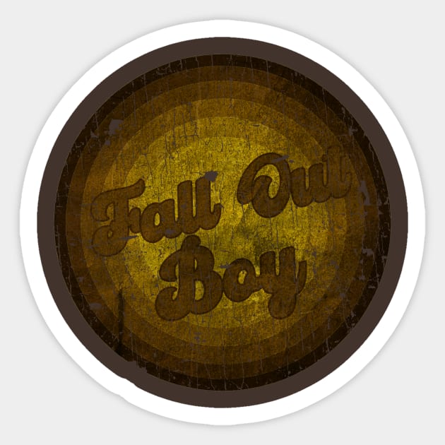 Vintage Style -Fall Out Boy Sticker by testerbissnet